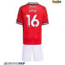 Maglie da calcio Manchester United Amad Diallo #16 Prima Maglia Bambino 2025-26 Manica Corta + Pantaloni corti)